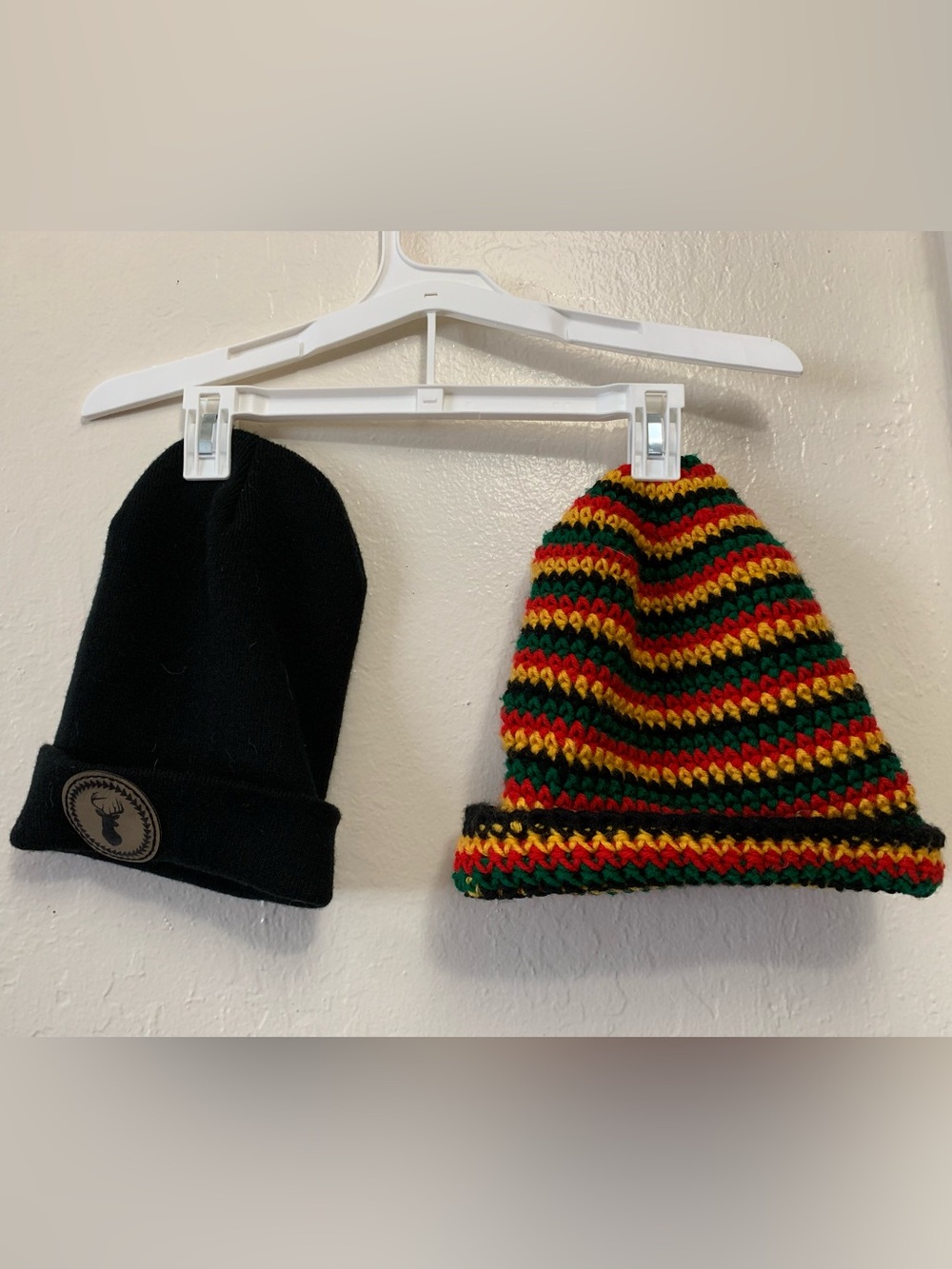 BOGO Skater Y2K Slouch Hat Beanie Emo Grunge Alternative Rasta Multicolor Black